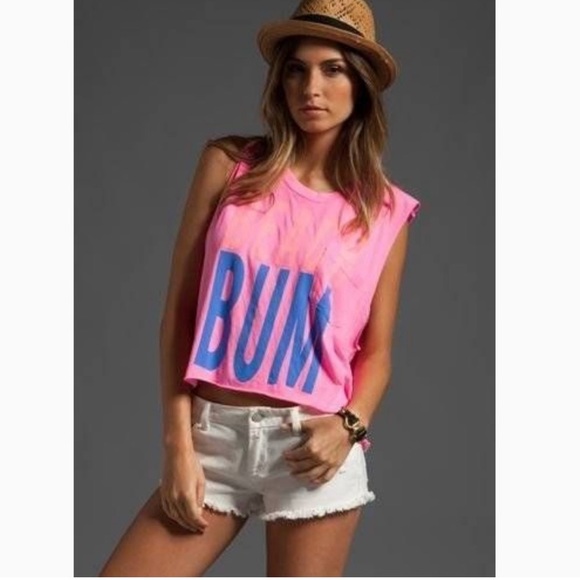 EUC Wildfox Beach Bum Cropped Tank - Picture 1 of 5